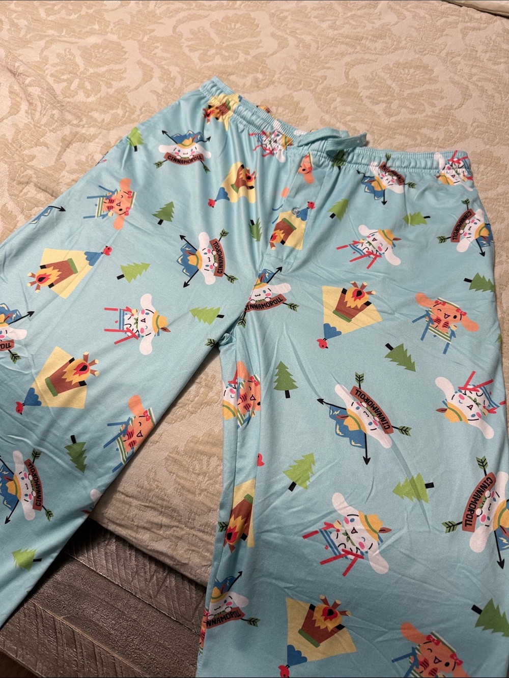 Cinnamoroll Blue Camp Print Pajama Pants XL